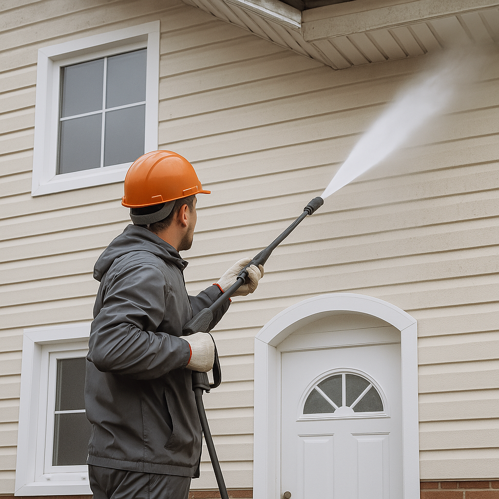 Nettoyage façade maison