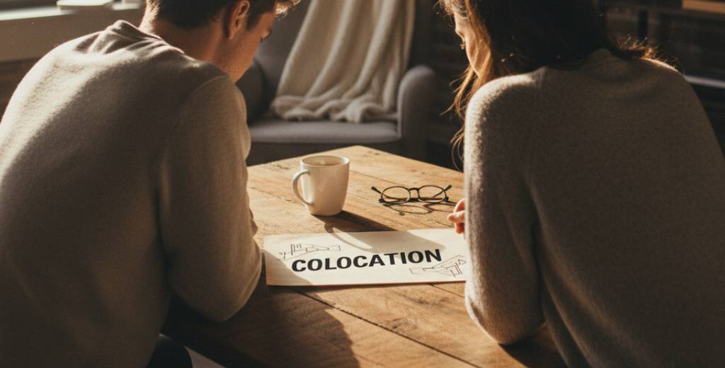 deux personnes qui cherchent une colocation