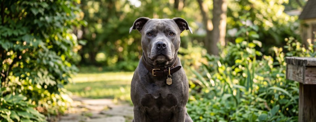 Pitbull sur une terrasse dans un logement loué